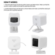 2pcs Waterproof Silicone Case For Wyze Cam V3 Security Camera Protective Cover Skin Outdoor Surveillance Camera Accessories