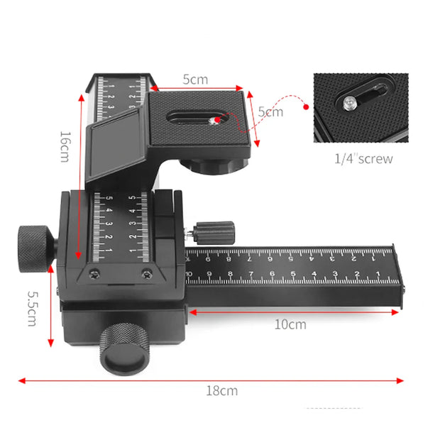 macro focusing rail slider