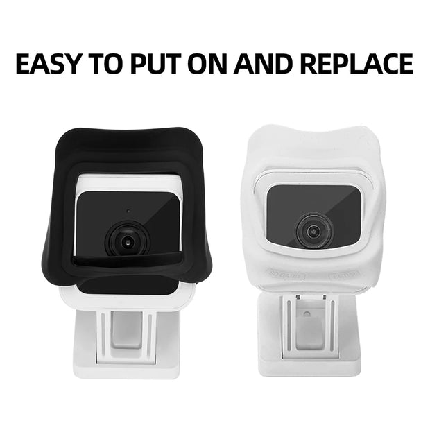 2pcs Waterproof Silicone Case For Wyze Cam V3 Security Camera Protective Cover Skin Outdoor Surveillance Camera Accessories