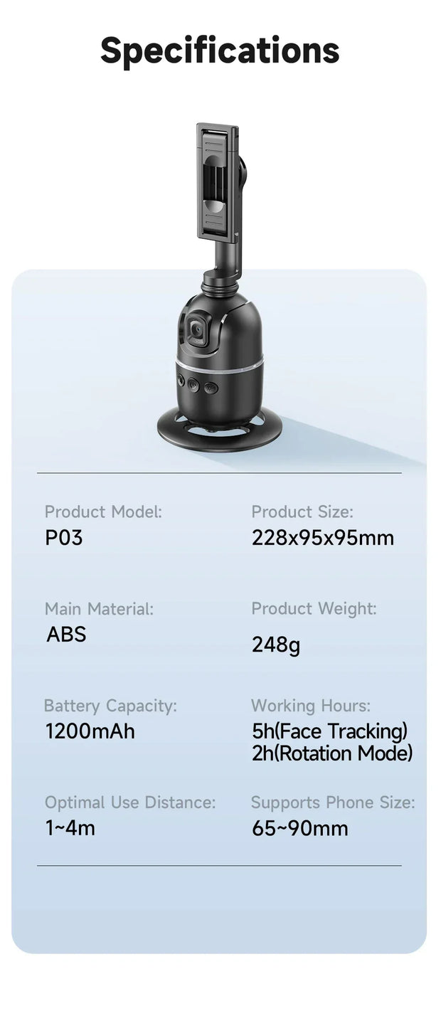 Selfieshow P03 AI gimbal Tripod
