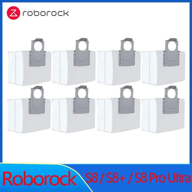 Roborock S8 S8 Pro Ultra S8+ Spare Parts DuoRoller Main Side Brushes Mop Cloths HEPA Filters Dust Bags Accessories