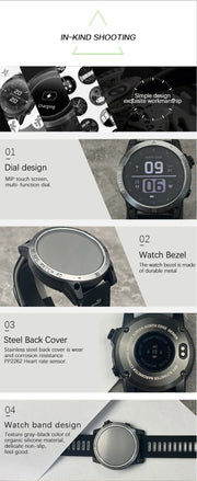 GPS smartwatch with AMOLED display