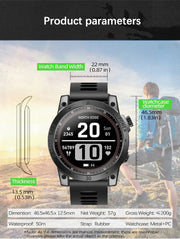GPS smartwatch with AMOLED display