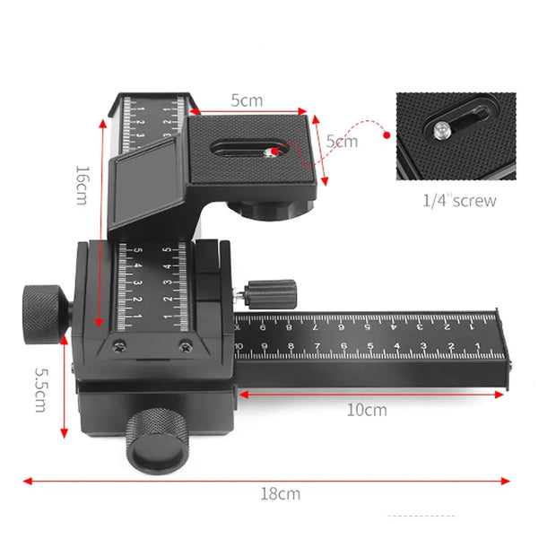 macro focusing rail slider