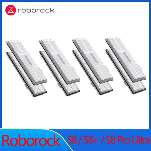Roborock S8 S8 Pro Ultra S8+ Spare Parts DuoRoller Main Side Brushes Mop Cloths HEPA Filters Dust Bags Accessories