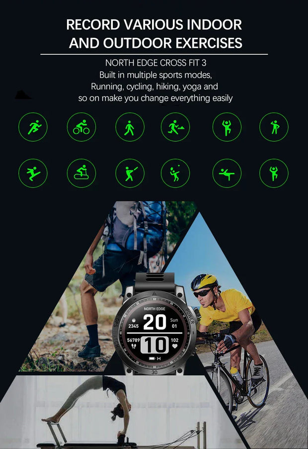 GPS smartwatch with AMOLED display
