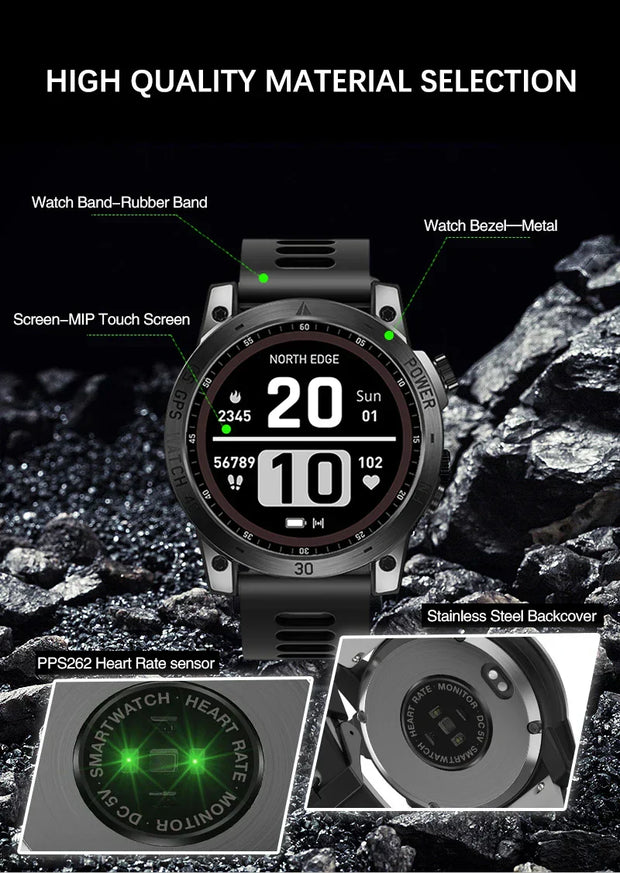 GPS smartwatch with AMOLED display