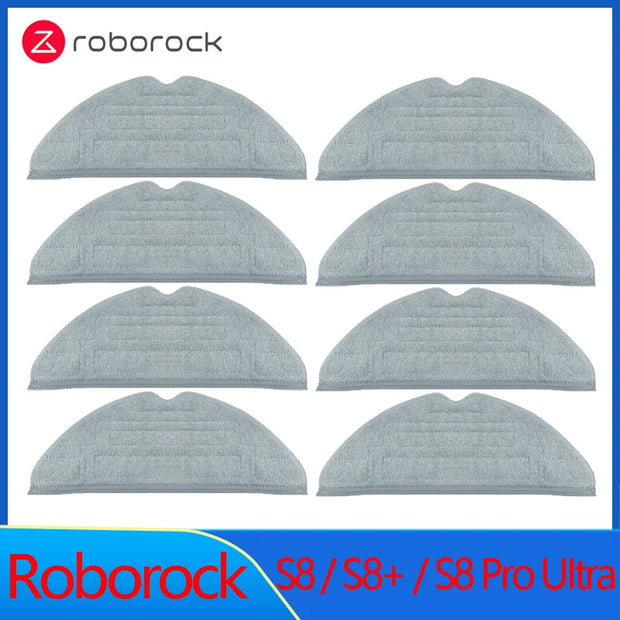 Roborock S8 S8 Pro Ultra S8+ Spare Parts DuoRoller Main Side Brushes Mop Cloths HEPA Filters Dust Bags Accessories