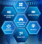 Bluetooth 5.3 gaming earbuds