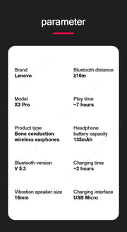 Lenovo bone conduction earphones