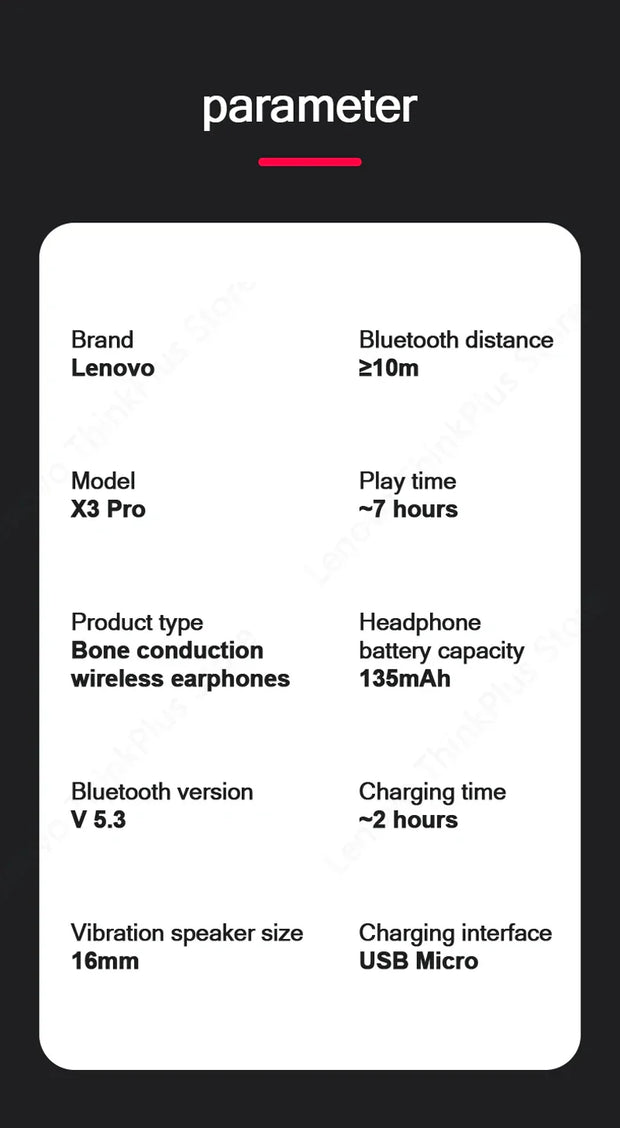 Lenovo bone conduction earphones