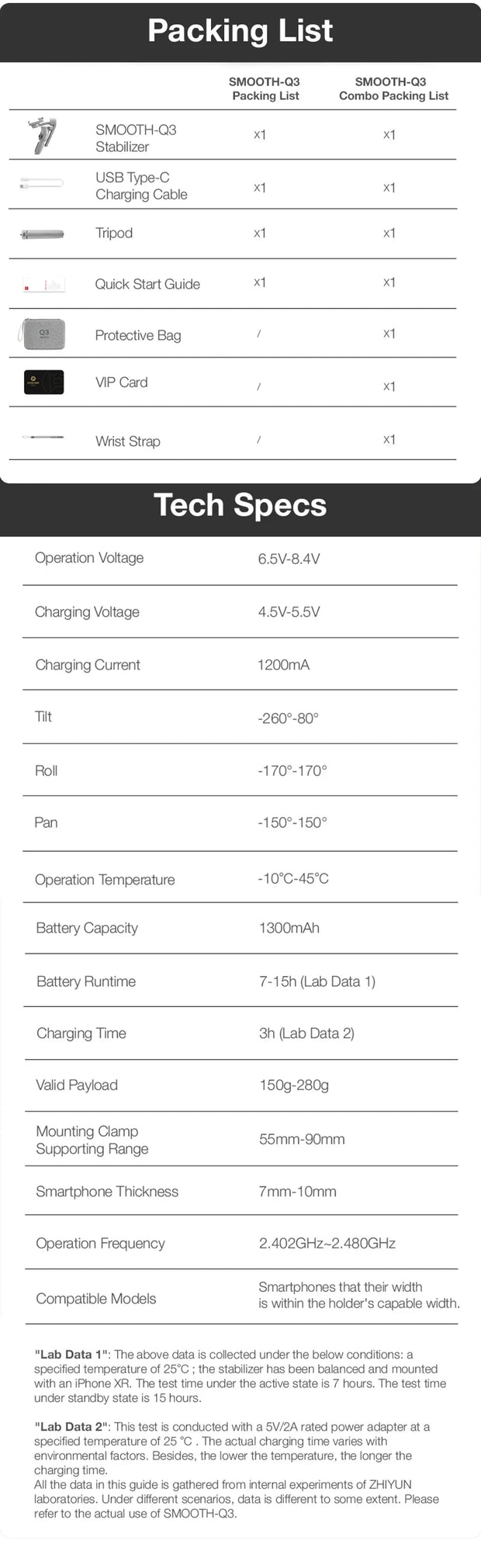 ZHIYUN SMOOTH Q3